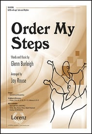 Order My Steps SATB choral sheet music cover Thumbnail